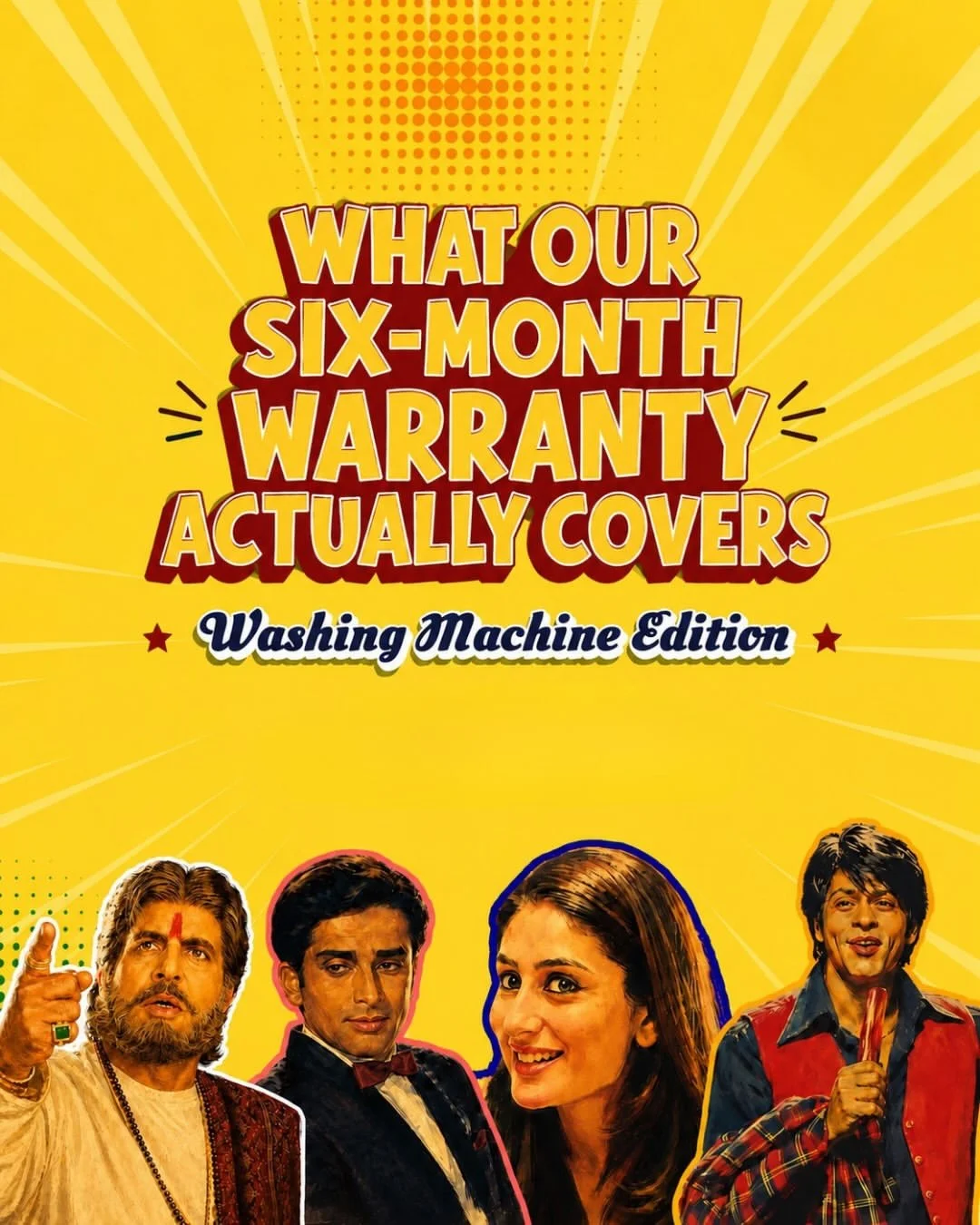 Bollywood Themed Warranty & Product Guides - Slide 1